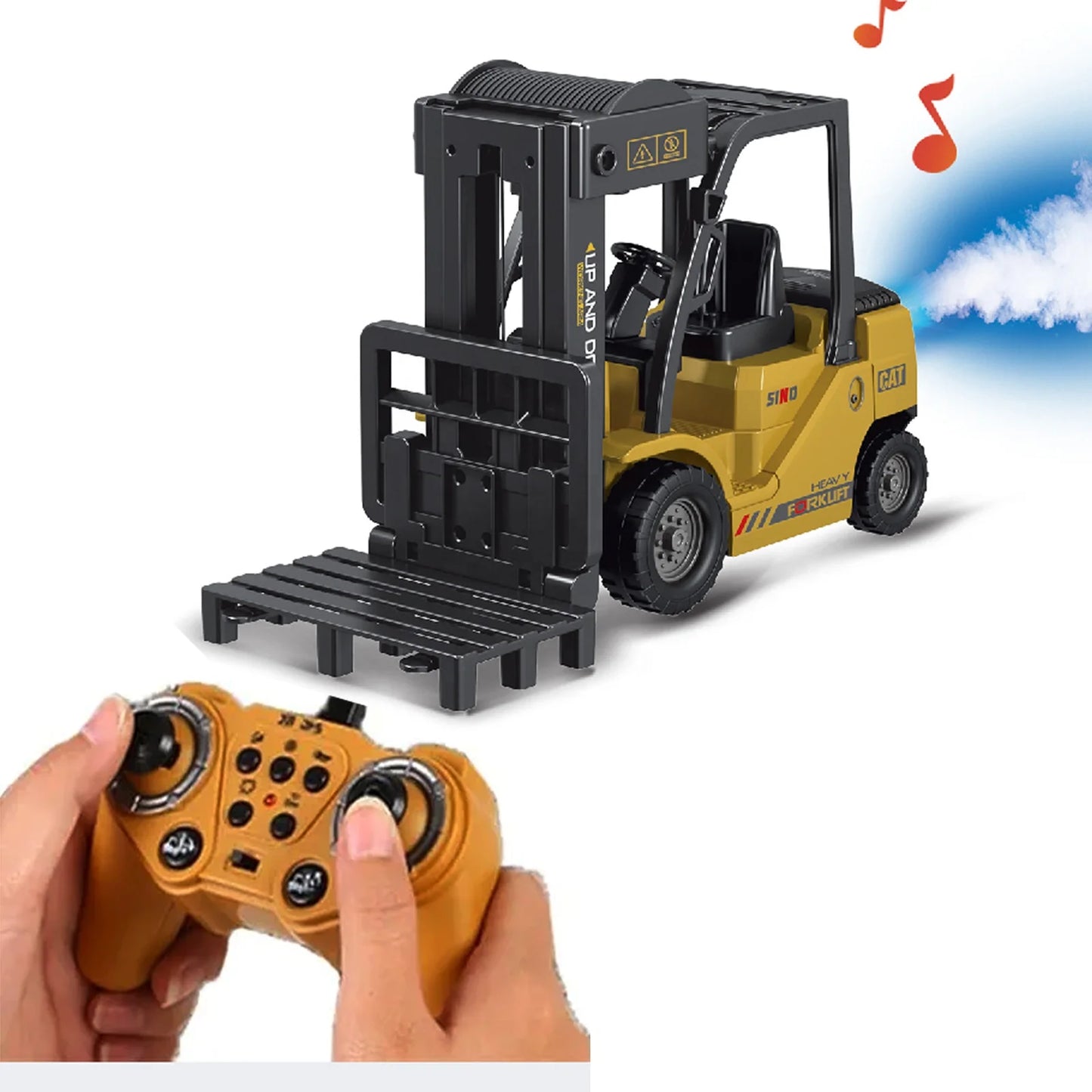 RC Trucks Forklift 2.4G Children Toys Remote Control Cars Toys for Boys Cranes Liftable Stunt Car Electric Vehicle for Kids Gift