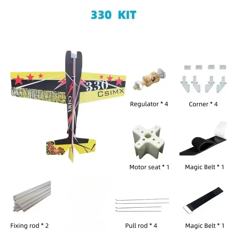 3D Mercury Fixed-wing Aerobatic Magic Board Plane Rc Airplane Take Your RC Flying To The Next Level KIT DIY Remote Control Plane