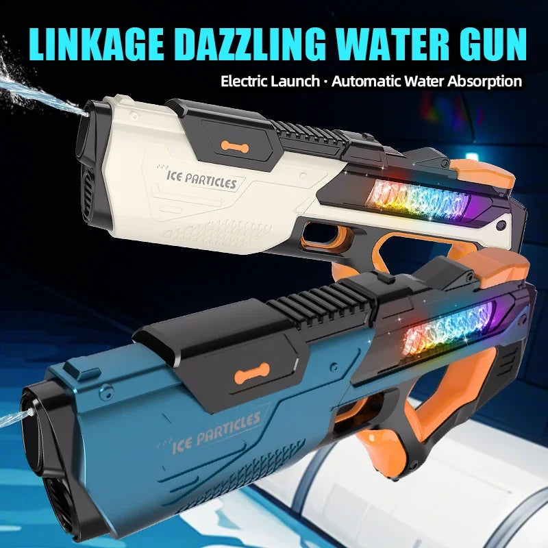 Full Electric Automatic Water Storage Gun Toys Portable Children Summer Beach Outdoor Fight Fantasy Toys for Boys Kids Game Gift