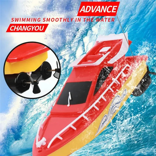 Mini ChildrenToys Rc boat High Speed Remote Control Speedboat Super Electric Waterproof Outdoor Water Play Toy For Kids