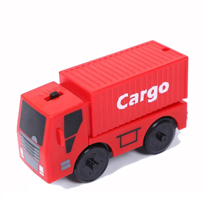 New Kids RC Electric Train Locomotive Magnetic Train Diecast Toy Fit for Wooden Train Railway Track Toys for Children