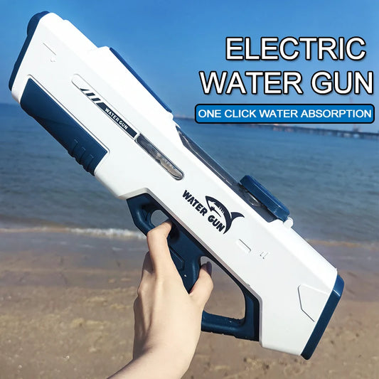 Summer Outdoor ToyChildren Automatic Water Absorption Electric Water Gun Toys Hand Self-integration High-pressure Watergun Toys