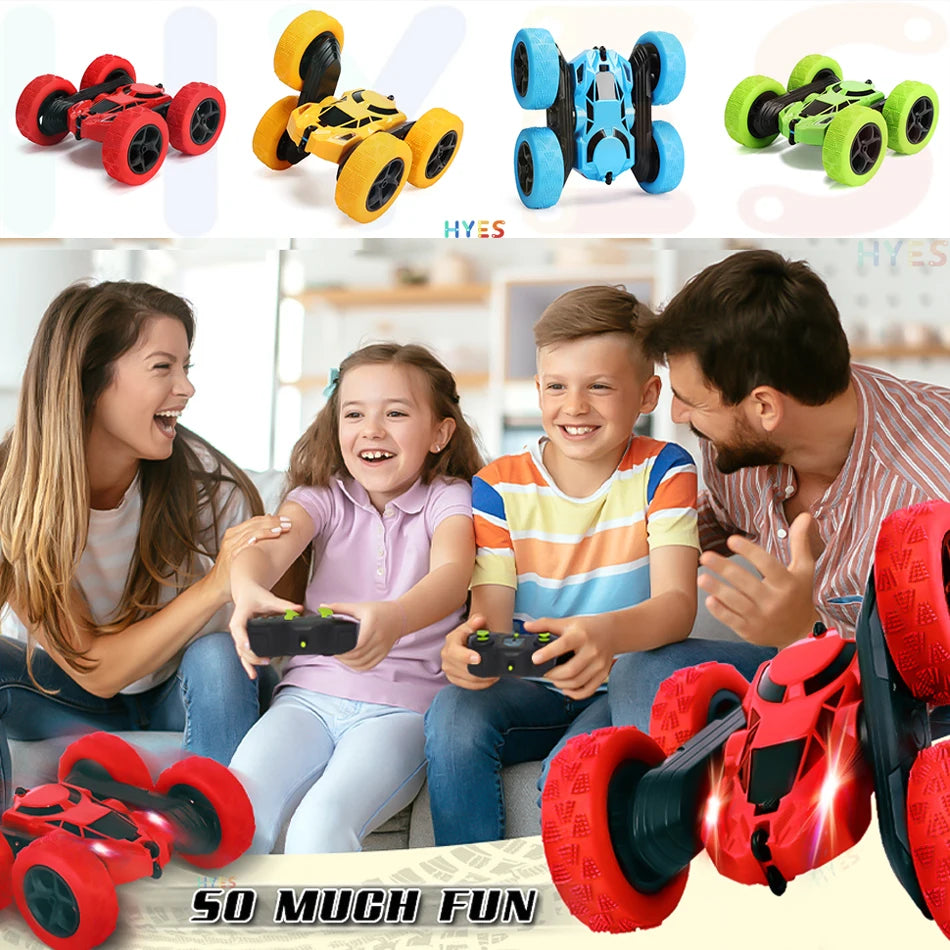 Double Sided Flip RC Stunt Car 2.4G Remote Control 360° Degree Rotation Off-Road Drift Car Toy Gift for Kids Adults Boys Girls