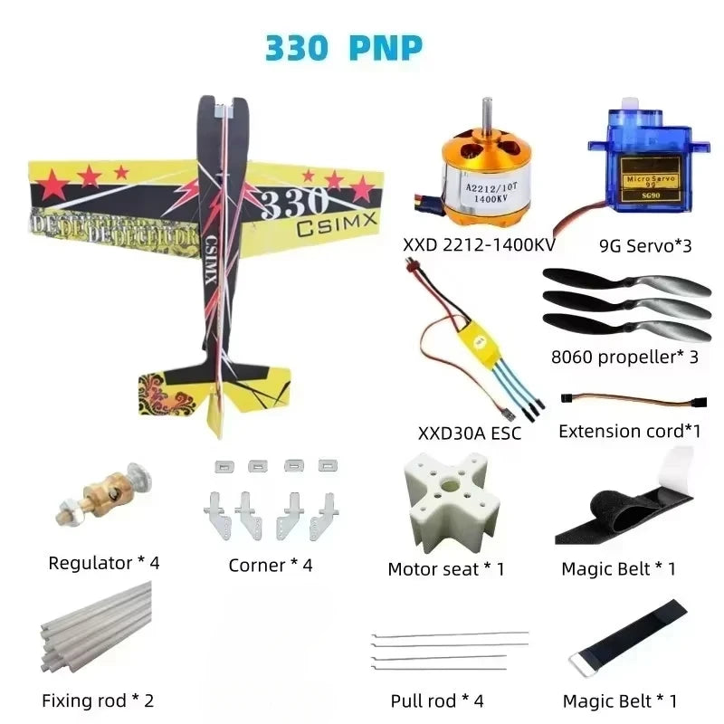 3D Mercury Fixed-wing Aerobatic Magic Board Plane Rc Airplane Take Your RC Flying To The Next Level KIT DIY Remote Control Plane