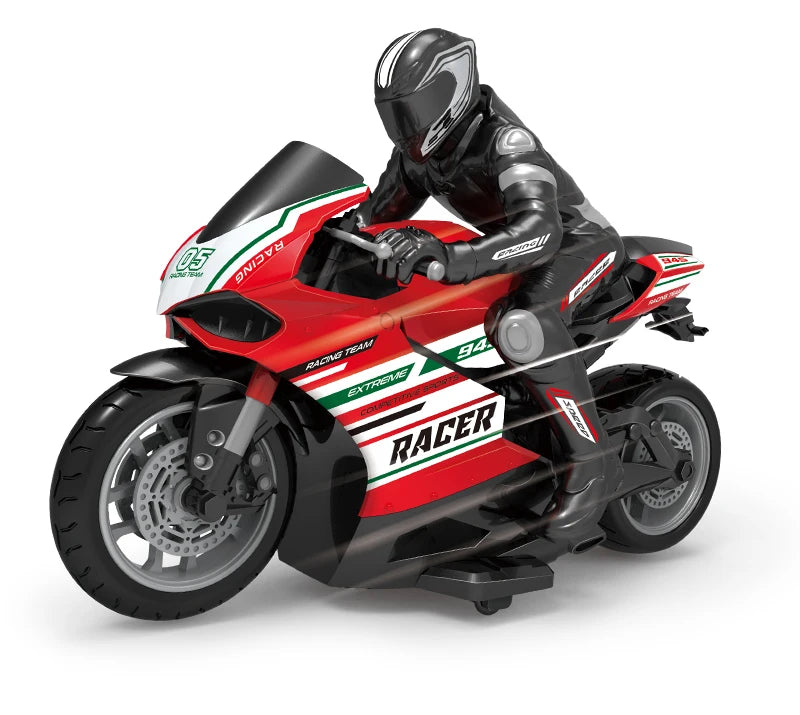 1/ 10 2.4G High Speed Remote Control RC Stunt Motorbike  drift Car 30mins Drive Racing Motorbike RC Motorcycle Toy model