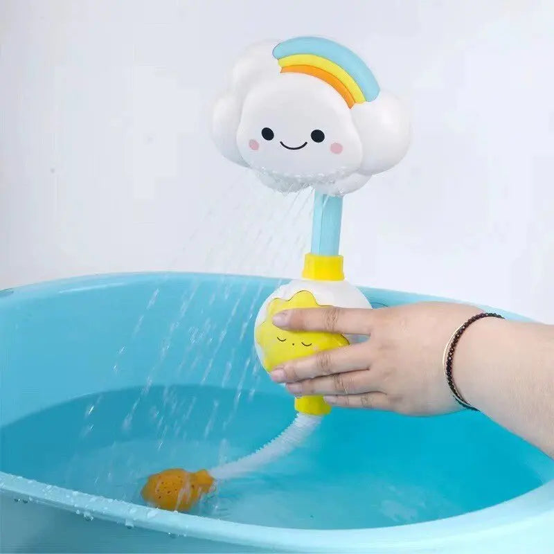 Baby Bath Toys Bathing Cute Swimming Water Spraying Clouds Flowers Shower Bath Toy For Kids Swimming Pool Water Playing Toy