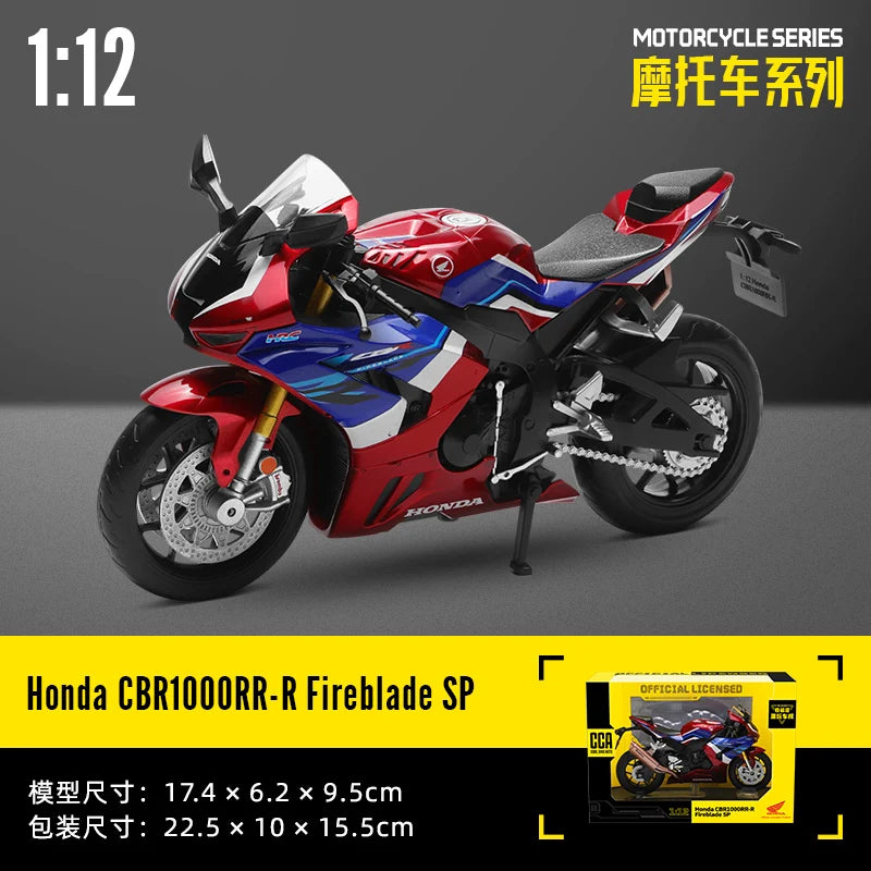 CCA 1:12 SUZUKI GSX-R1000 Alloy Motocross Licensed Motorcycle Model Toy Car Collection Gift Static die Casting Production