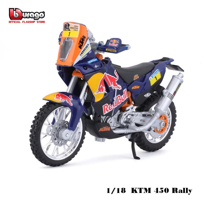 Bburago 1:18 250 KTM Duke  Factory Edition Static Die Cast Vehicles Collectible Motorcycle Model Toys