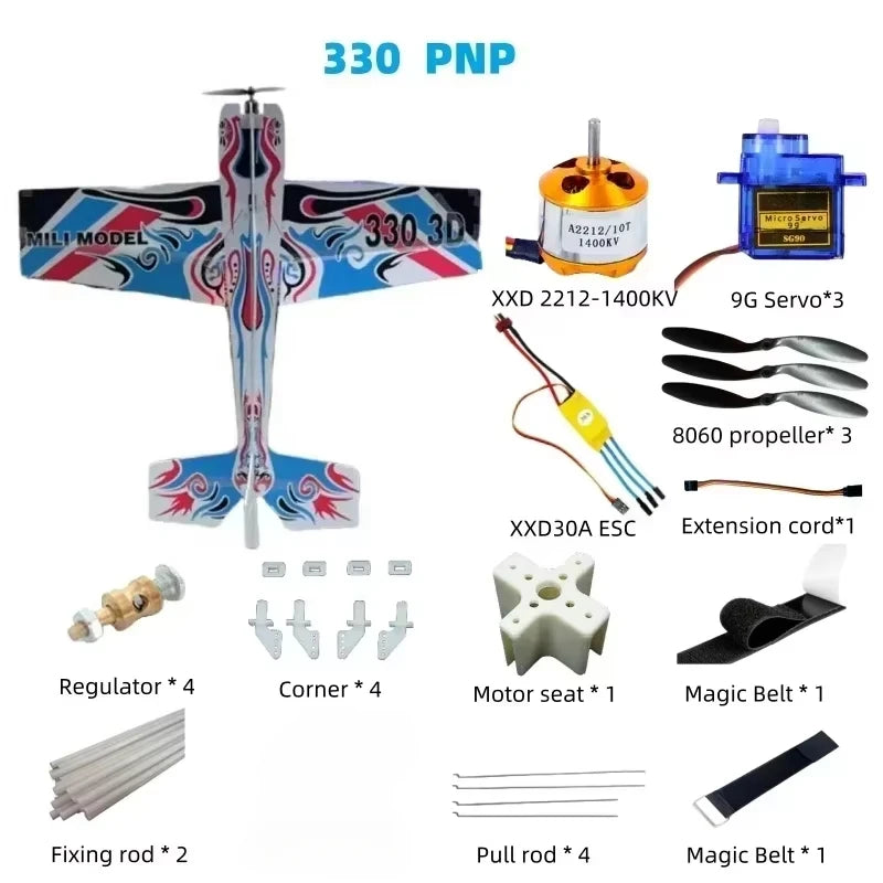3D Mercury Fixed-wing Aerobatic Magic Board Plane Rc Airplane Take Your RC Flying To The Next Level KIT DIY Remote Control Plane