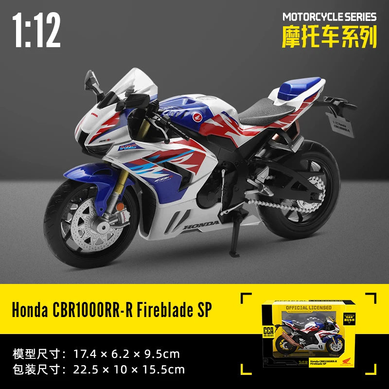 CCA 1:12 SUZUKI GSX-R1000 Alloy Motocross Licensed Motorcycle Model Toy Car Collection Gift Static die Casting Production