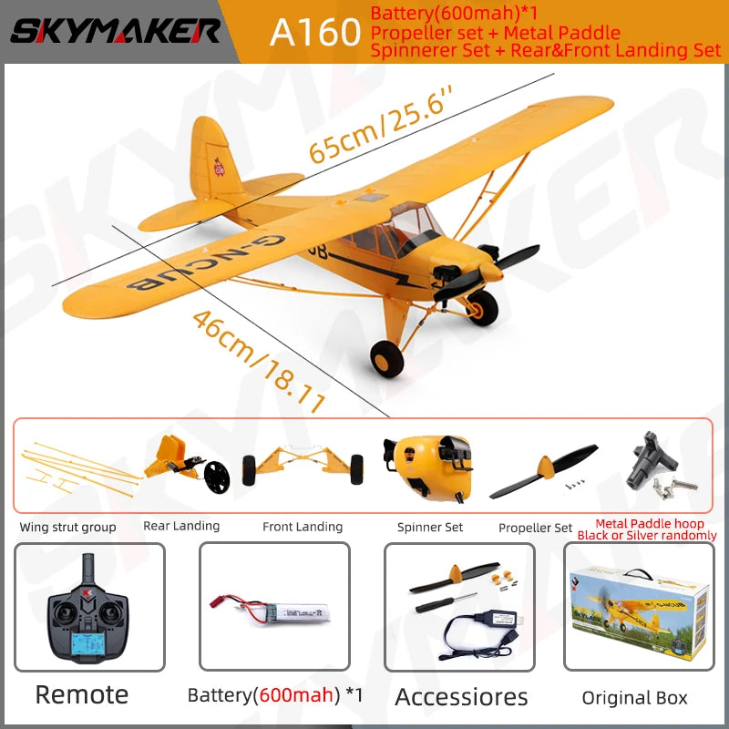 WLtoys A160 RC Airplane 2.4G 5CH Remote Control Gliding Electric 1406 Brushless Motor EPP 3D/6G Model RC plane Outdoor Toy Gifts