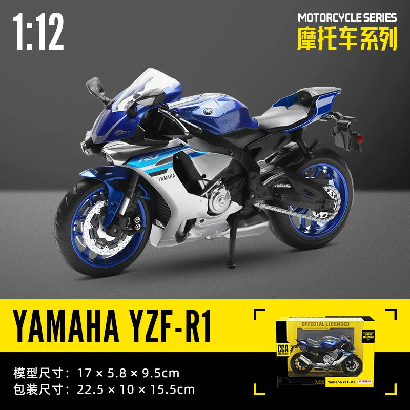 CCA 1:12 SUZUKI GSX-R1000 Alloy Motocross Licensed Motorcycle Model Toy Car Collection Gift Static die Casting Production