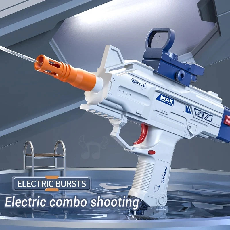 New Water Gun Electric Pistol Shooting Toy Gun Full Automatic Summer Pool Beach Toy For Kids Children Boys Girls Adult Toys