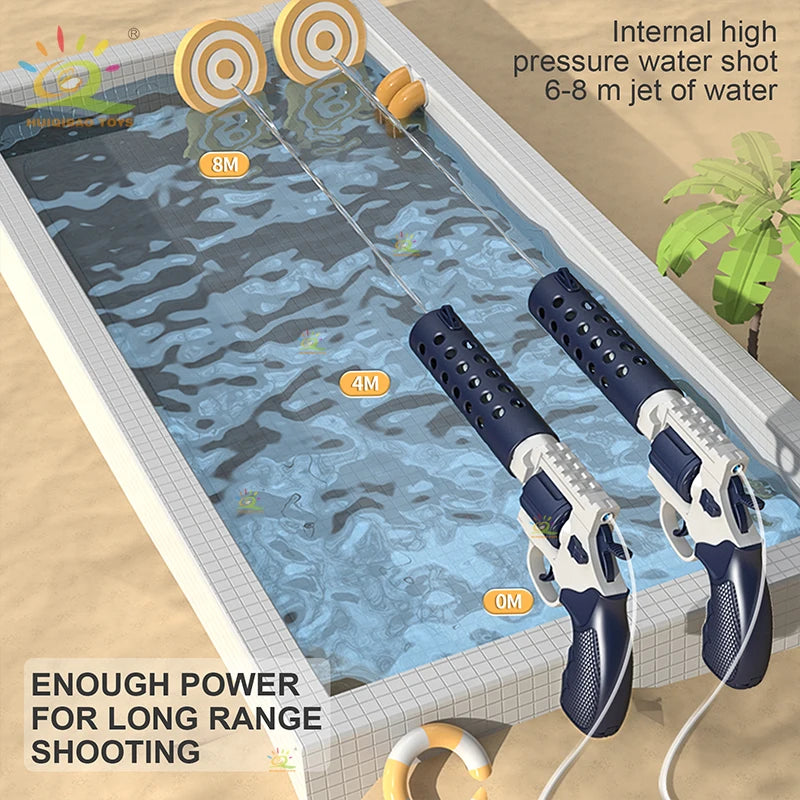 Electric water gun, revolver, single gun, double gun backpack, automatic summer outdoor toy, beach splashing, shooting game