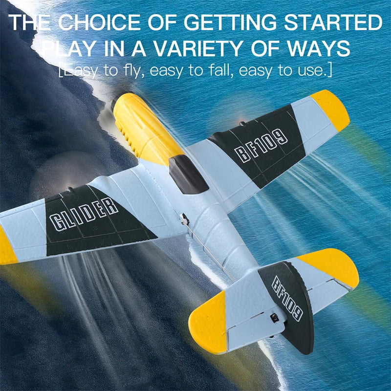 RC Plane BF109 Professional 2.4G Radio Remote Control Airplane EPP Foam Aircraft Glider Flying Model Toys For Children Gifts